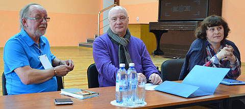 Сергей Денисенко, Константин Рехтин и Лариса Михайлова