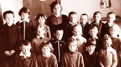 Комиссаровская начальная школа. 1971 год